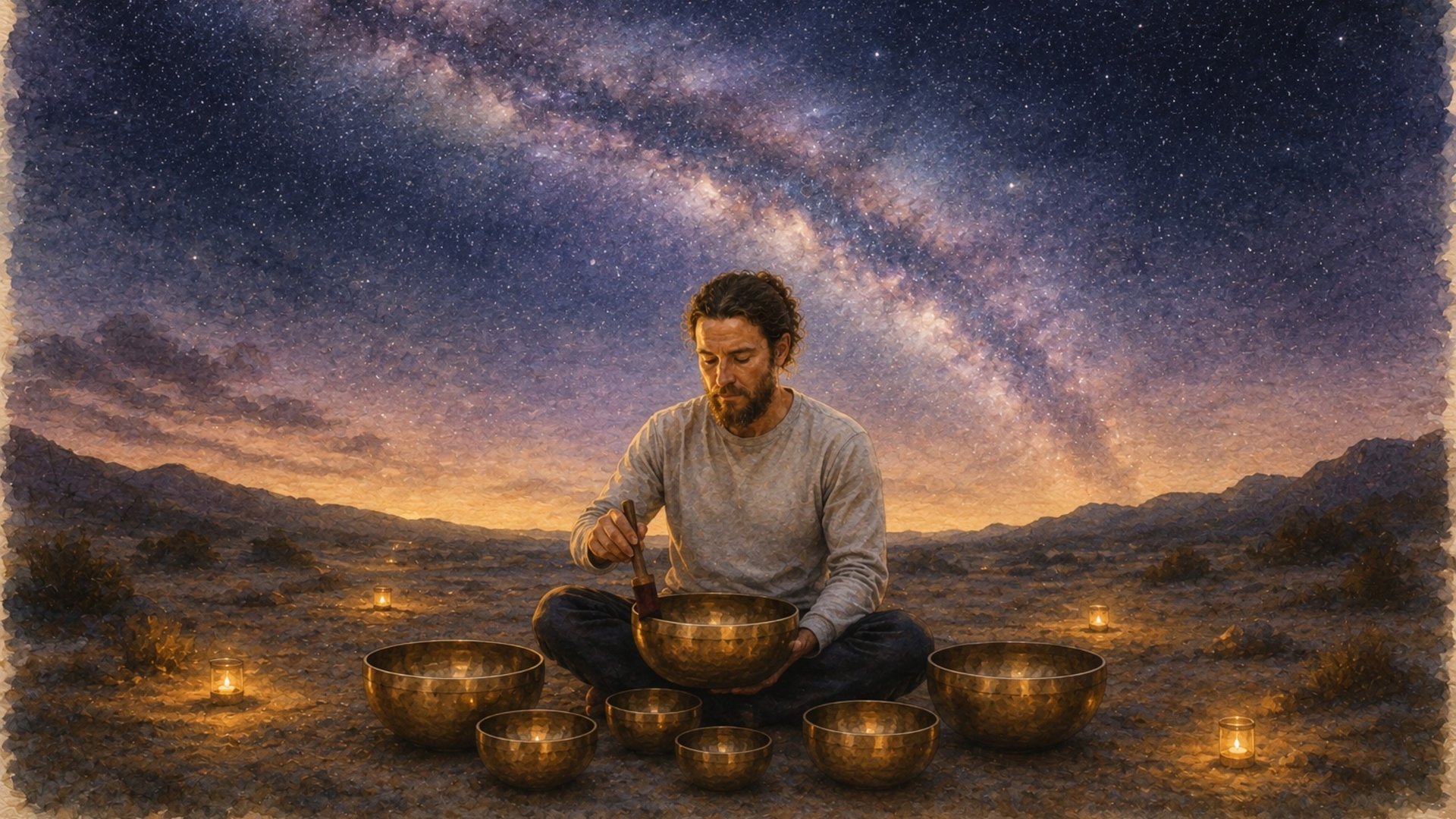 All Night Sleep – Singing Bowls, Crickets & Rain (8 hours)