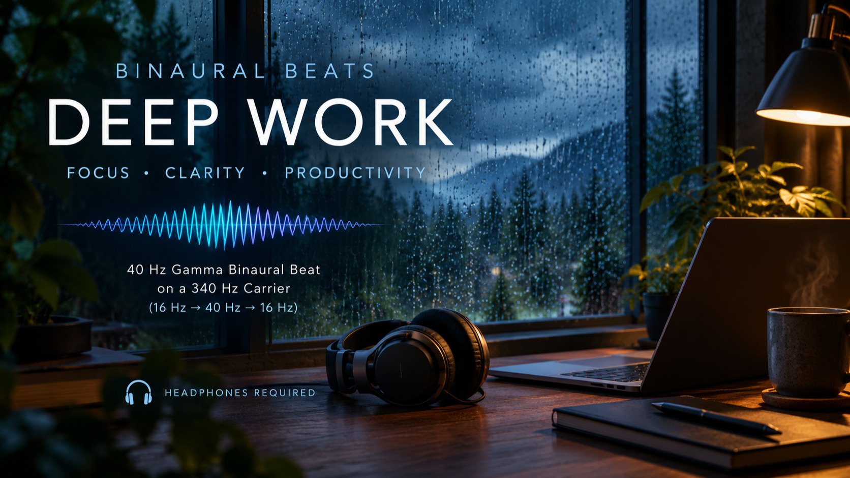 Rainy Day - Deep Work Binaural Beats